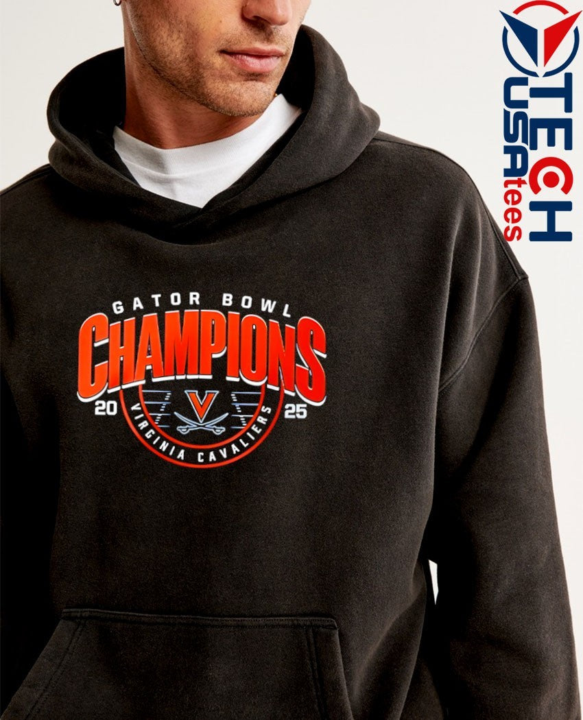 Gator Bowl Champions Virginia Cavaliers 2025 logo shirt