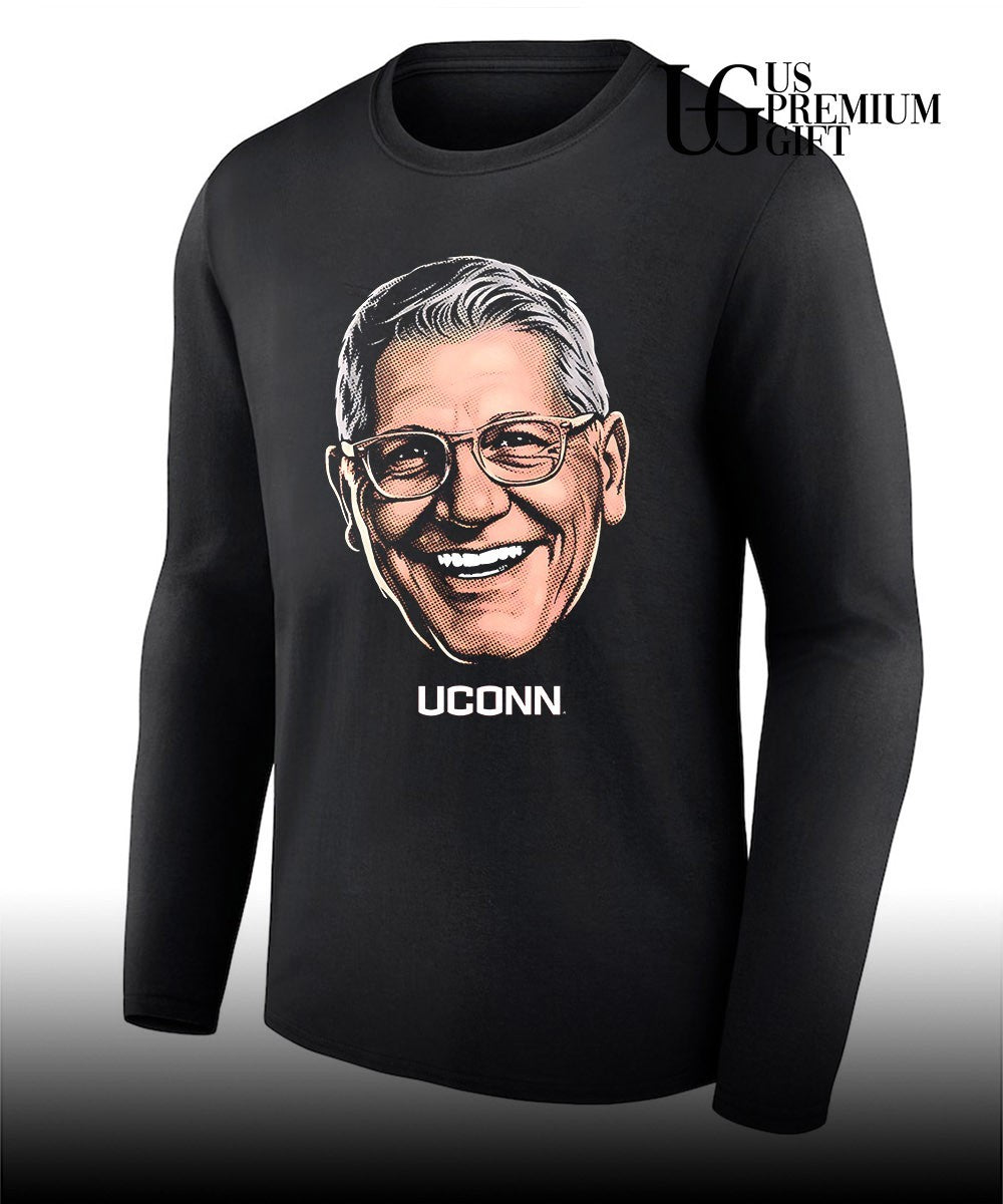 Geno Auriemma Coach UConn Huskies men’s basketball Big Head shirt