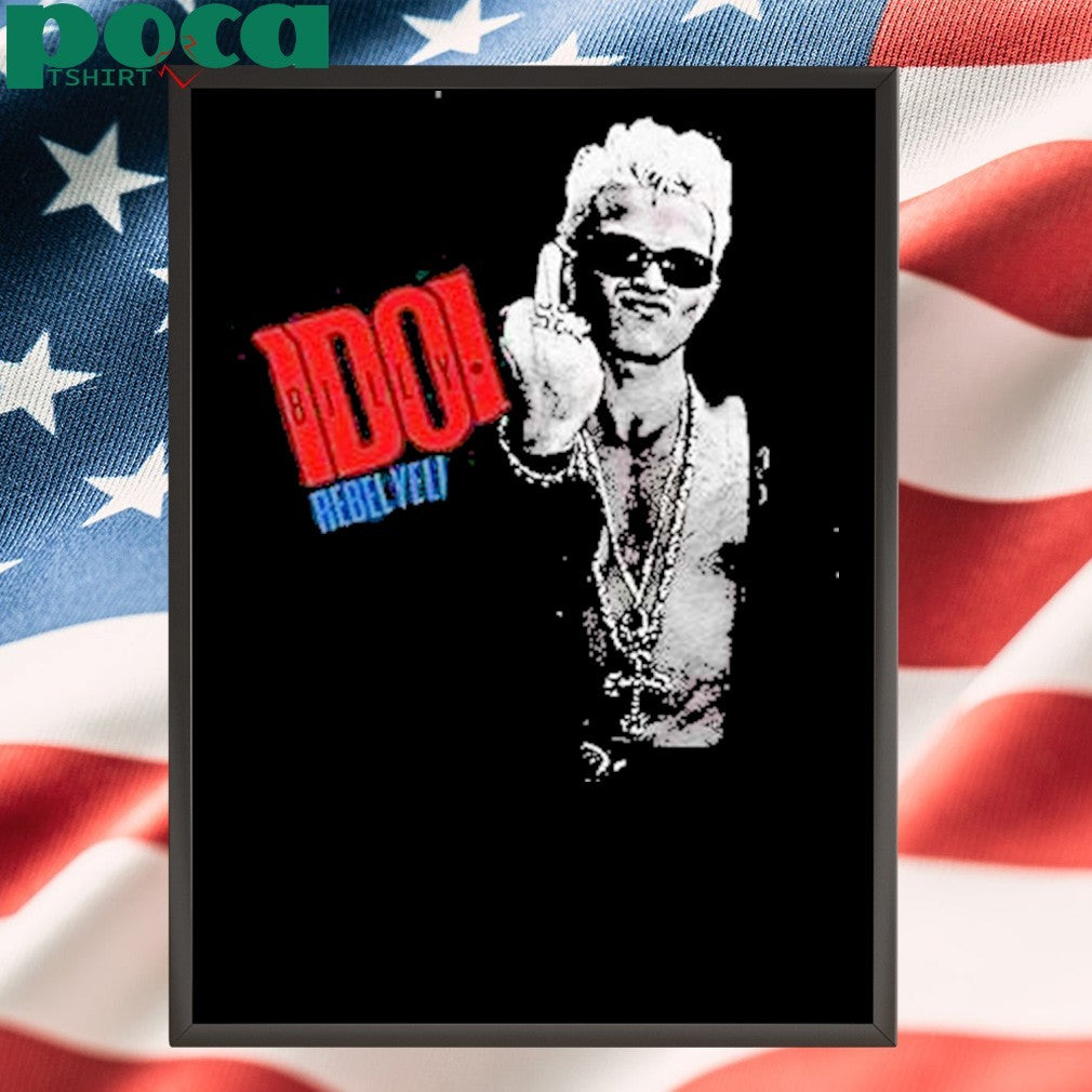 Gentle Billy Idol Middle Finger Shirt