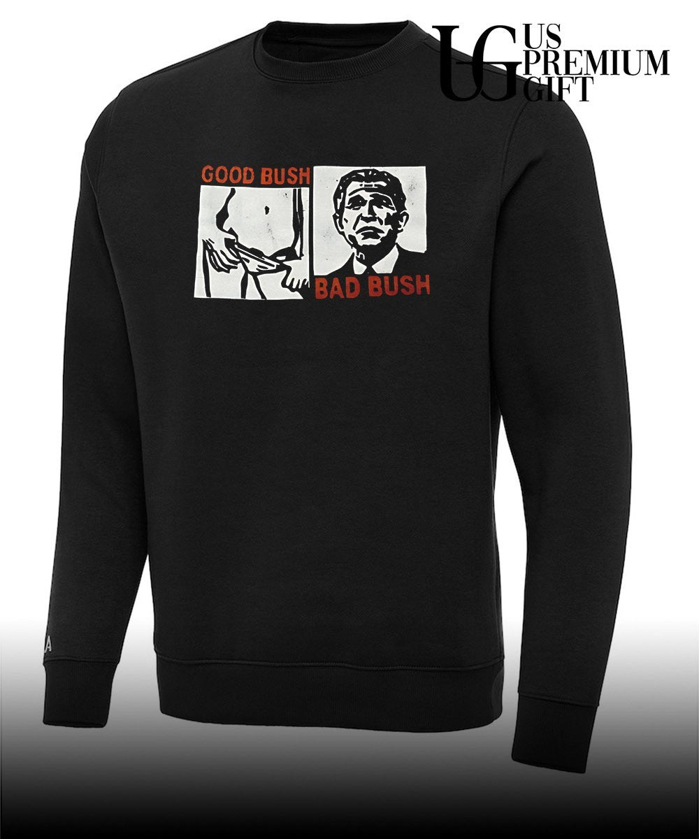 George W. Bush Political Satire Good Bush Bad Bush shirt