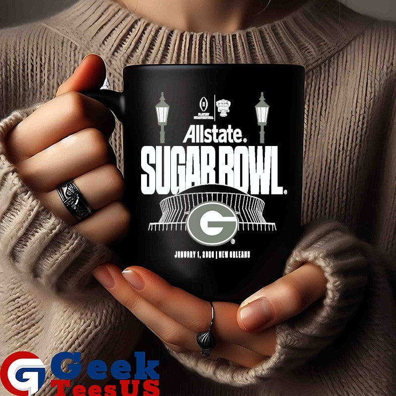 Georgia Bulldogs Allstate Sugar Bowl 2026 logo T-shirt
