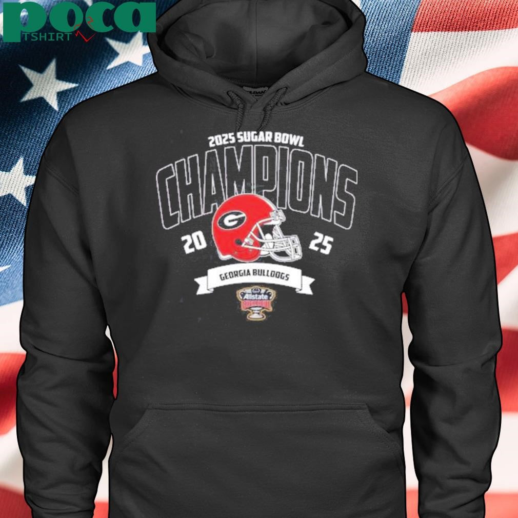Georgia Bulldogs Football Champions 2025 Allstate Sugar Bowl NCAA College Football Shirt