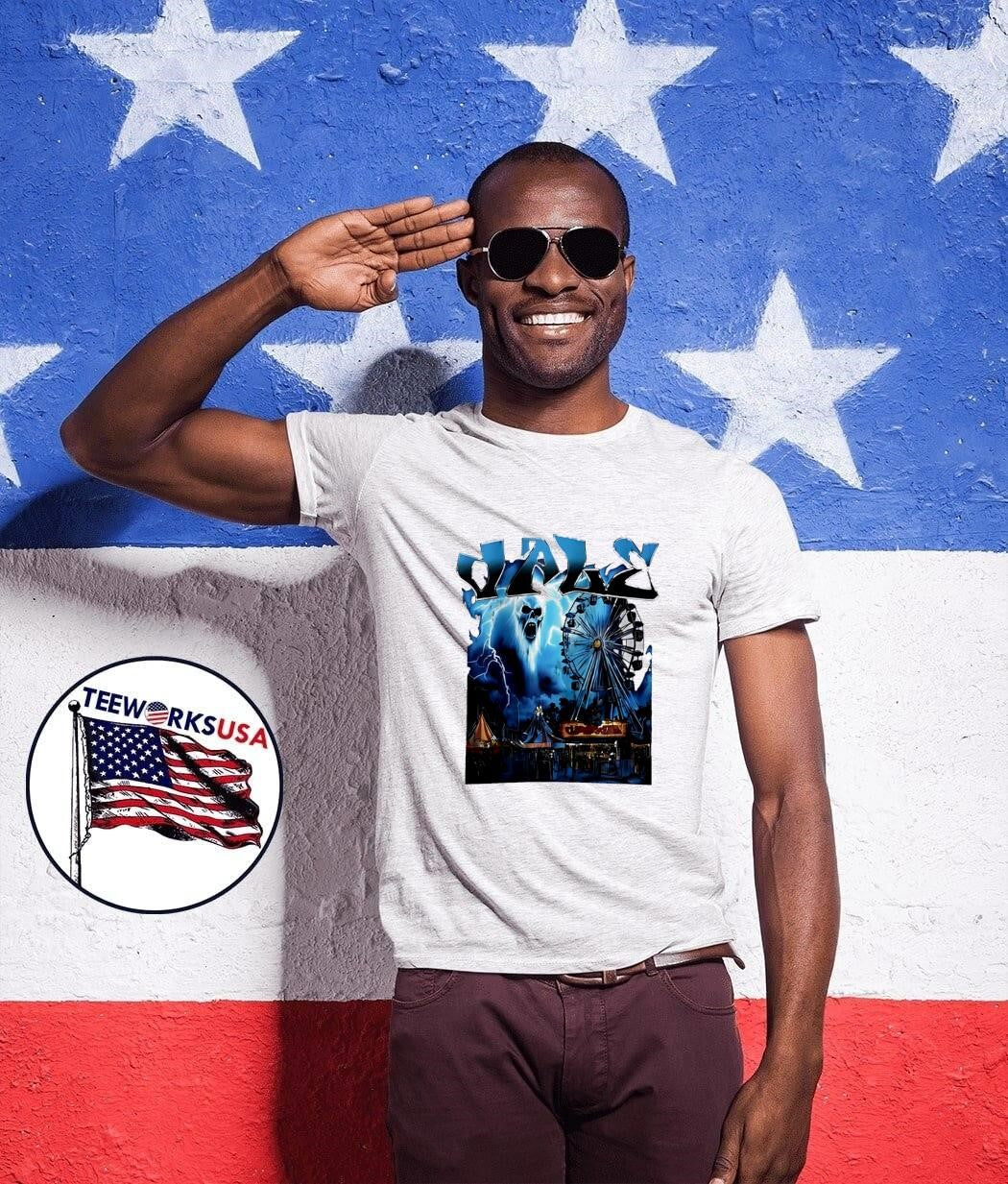 Ghostly Carnival Ride Dale Electric Storm Lightning shirt