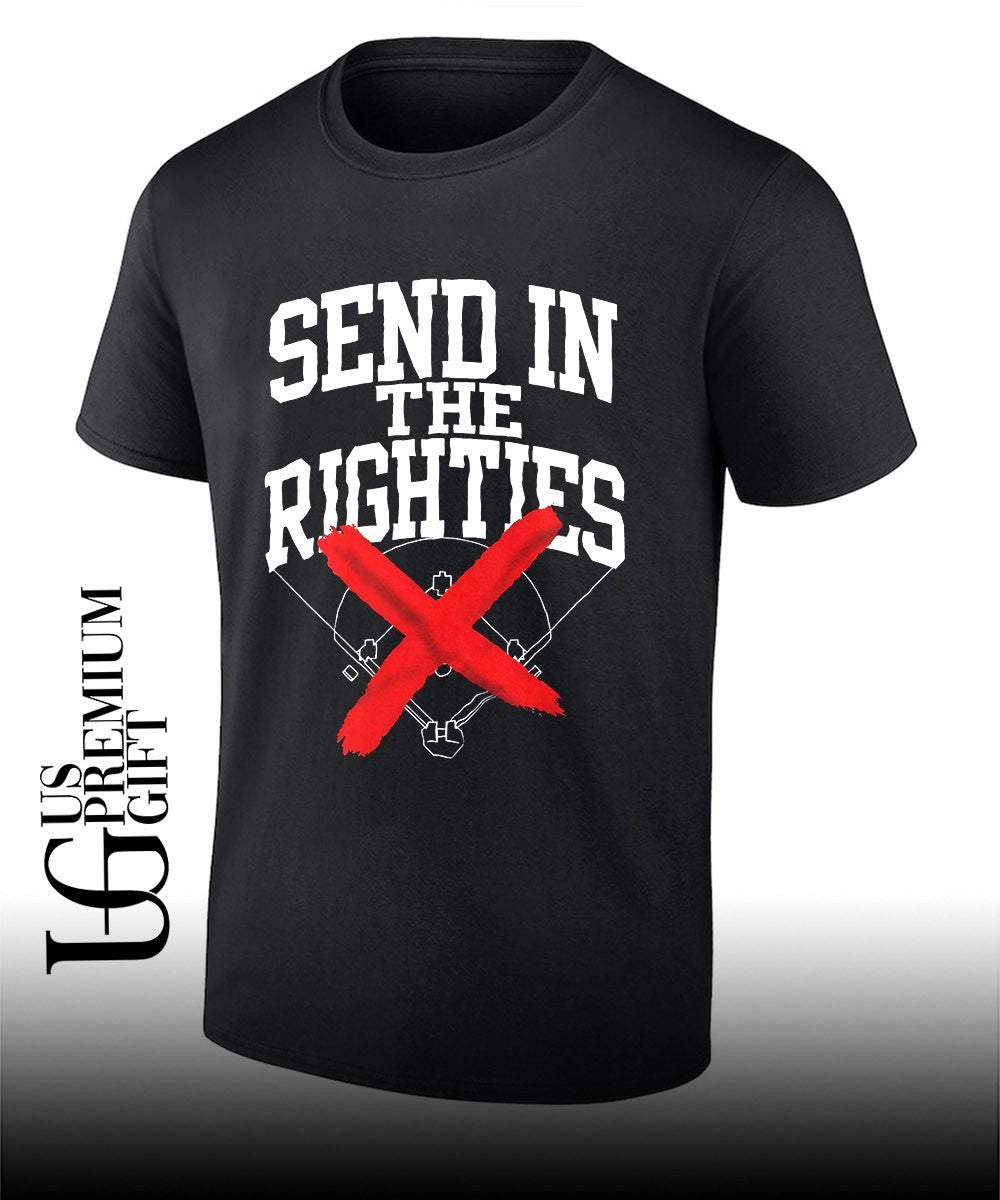 Send in the Righties baseball no more right handed players field sports shirt