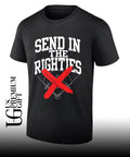 Send in the Righties baseball no more right handed players field sports shirt