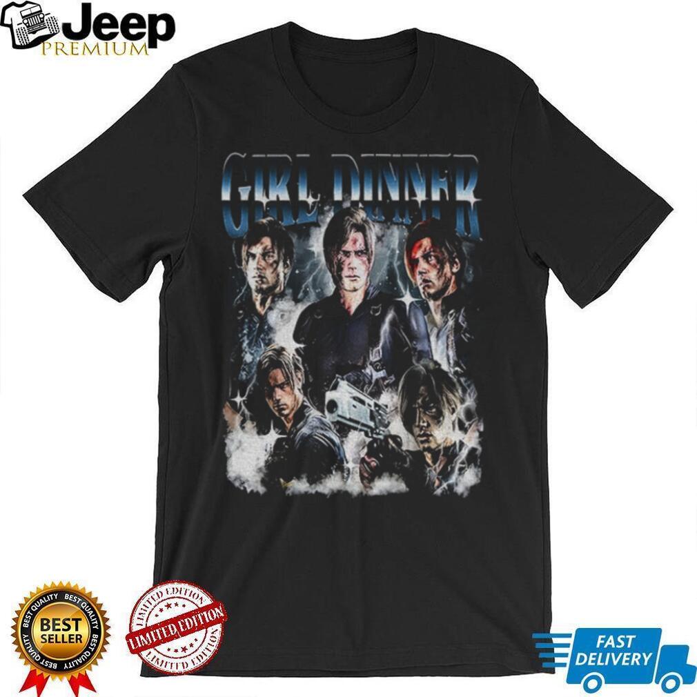 Girl Dinner Leon Kennedy art shirt