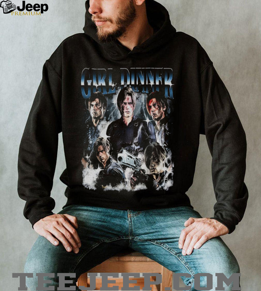 Girl Dinner Leon Kennedy art shirt