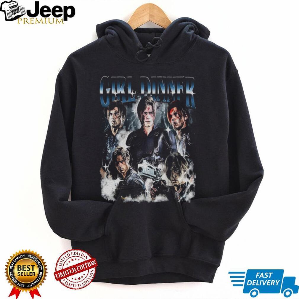 Girl Dinner Leon Kennedy art shirt