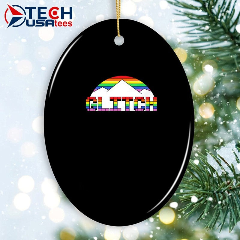 Glitch Denver Nuggets Basketball pride mountain shirt