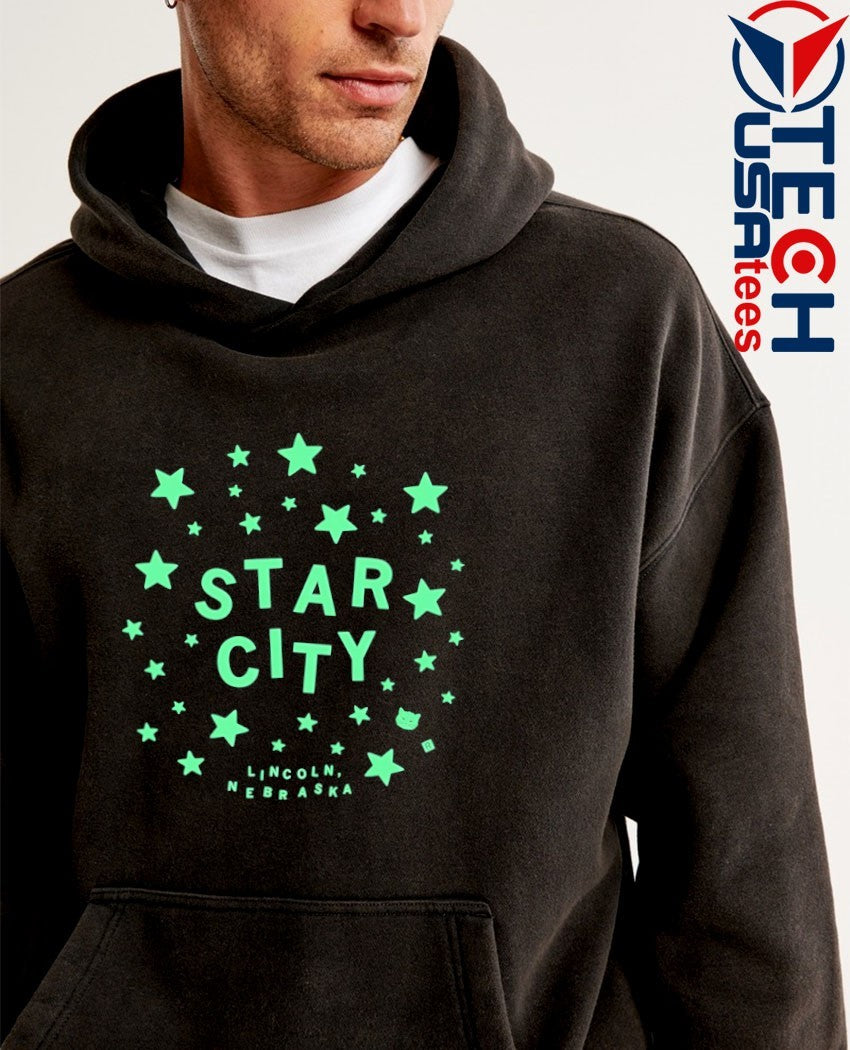 Glow in The Dark Star City Lincoln Nebraska shirt