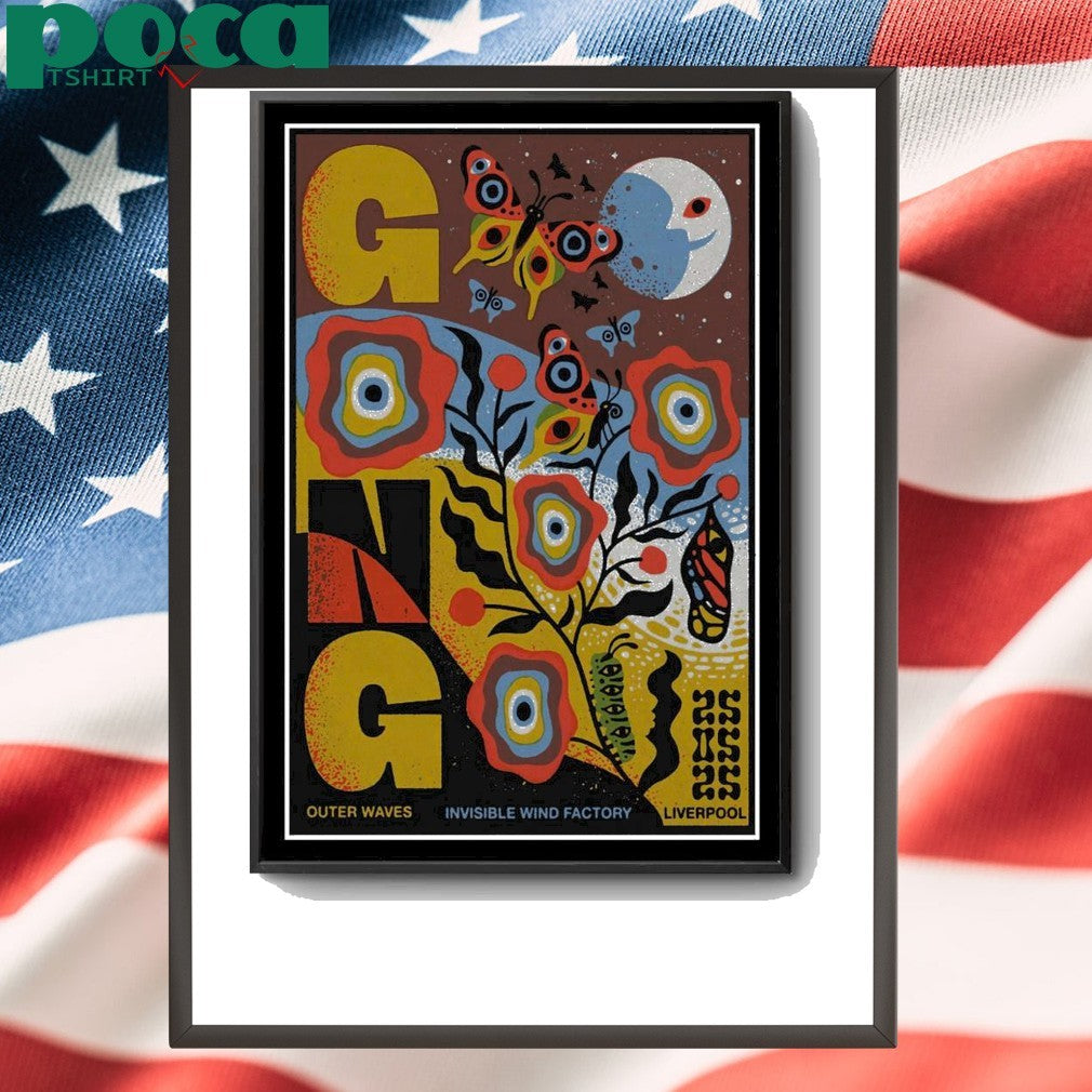 Gong Band At Outer Waves In Liverpool, UK On May 25 2025 Event Poster shirt