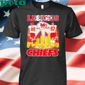 Gonzalez and Kelce Kansas City Chiefs Legends signature city skyline shirt
