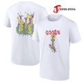 Goose Holiday drop drop Smiley heads graphic shirt