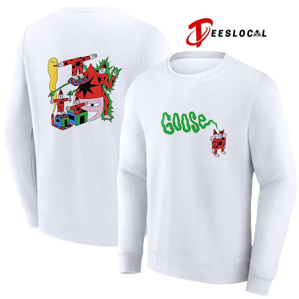 Goose Holiday drop four headed art shirt
