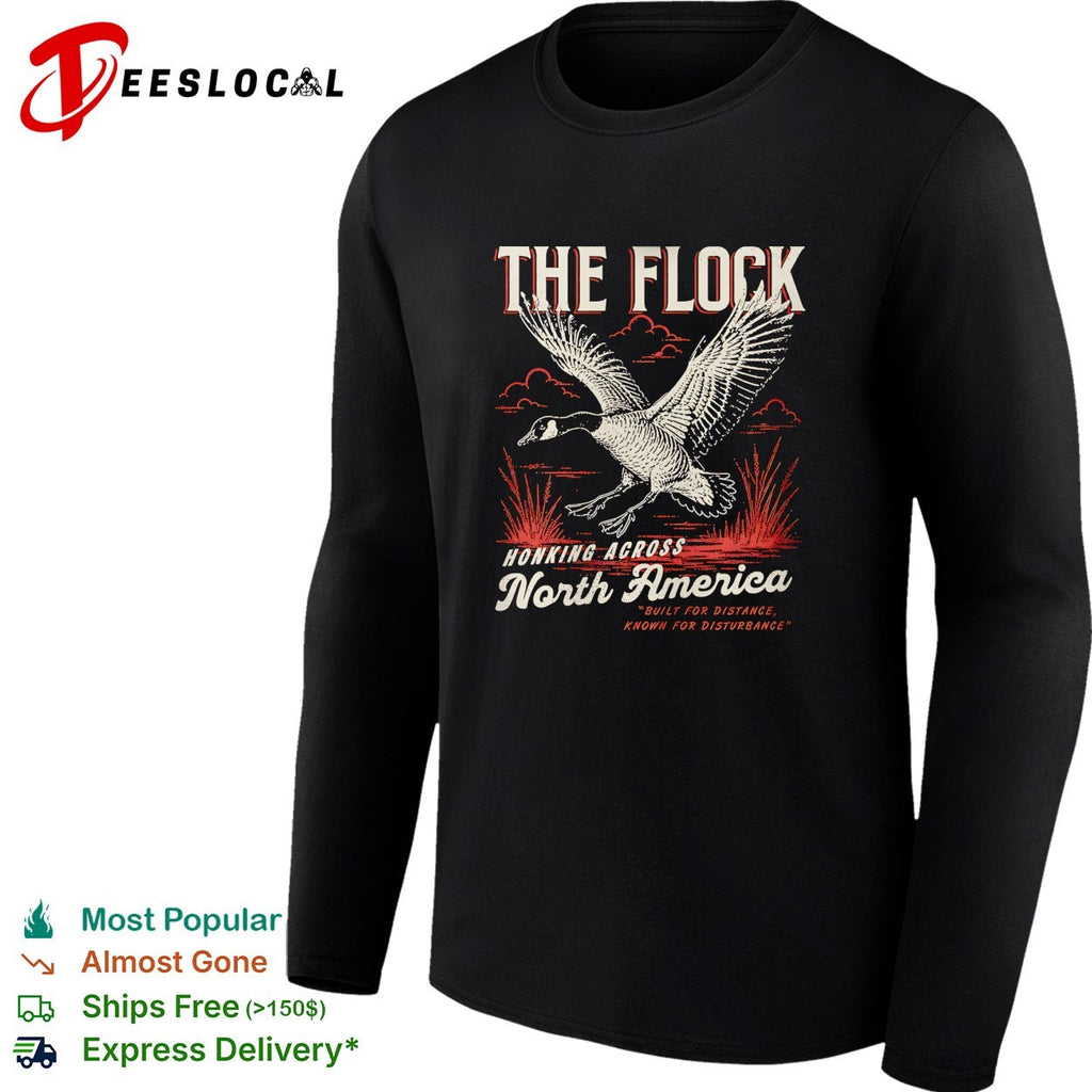 Goose flying the flock honking across North America shirt