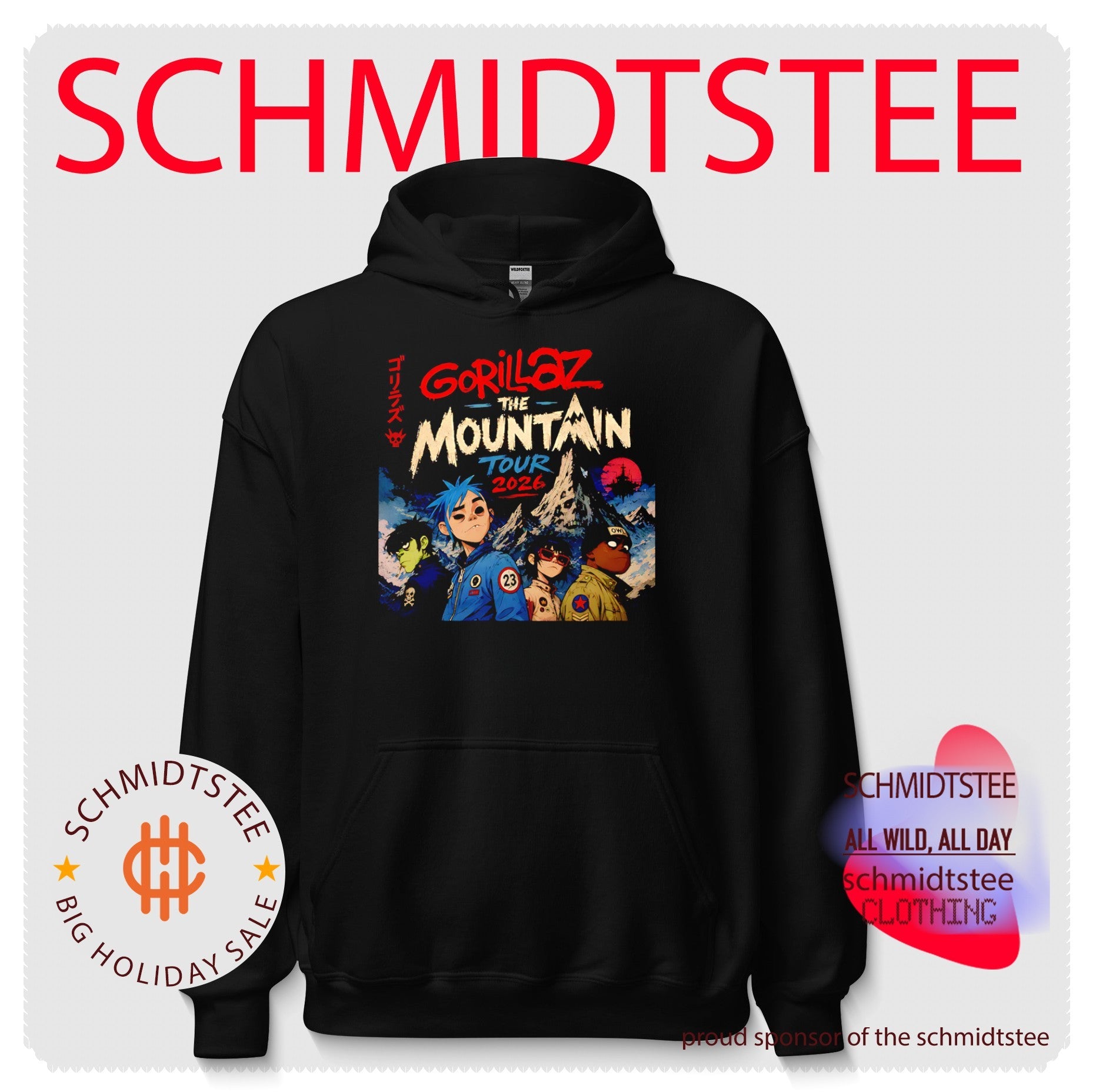 Gorillaz The Mountain Tour 2026 Damon Albarn shirt