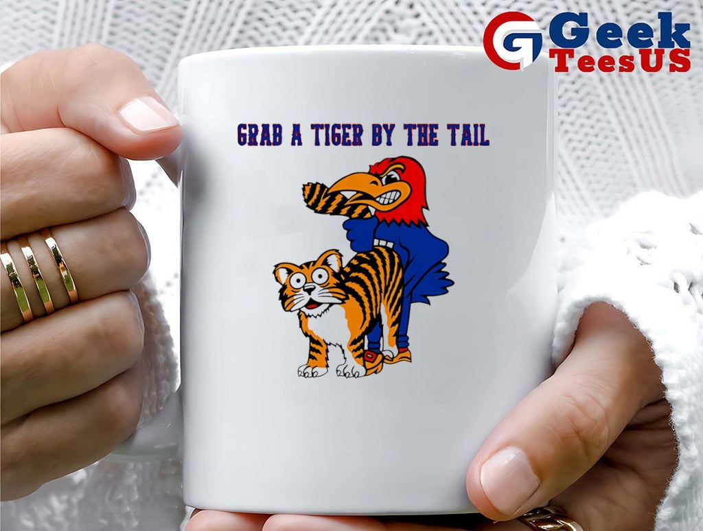 Grab a tiger by the tail Scot Pollard Kansas Jayhawks Victory Missouri Tigers mascot shirt