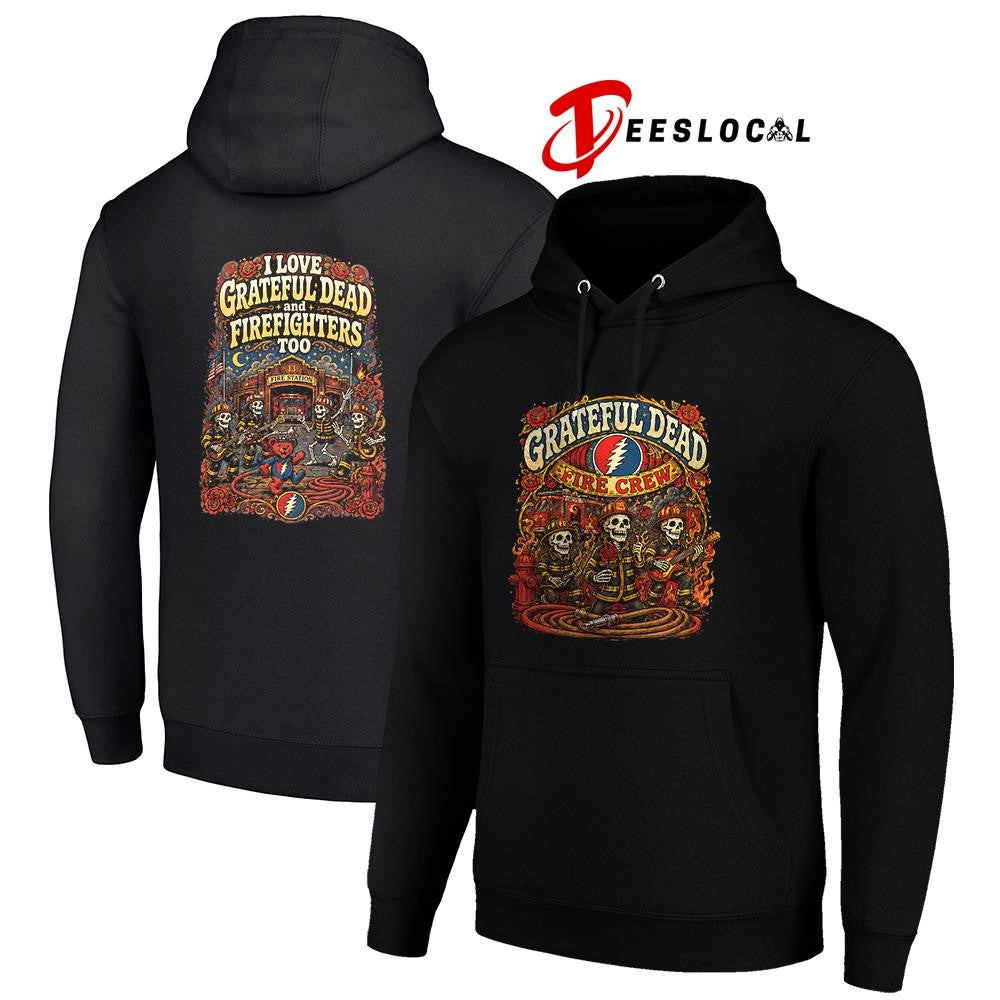 Grateful Dead fire crew graphic shirt