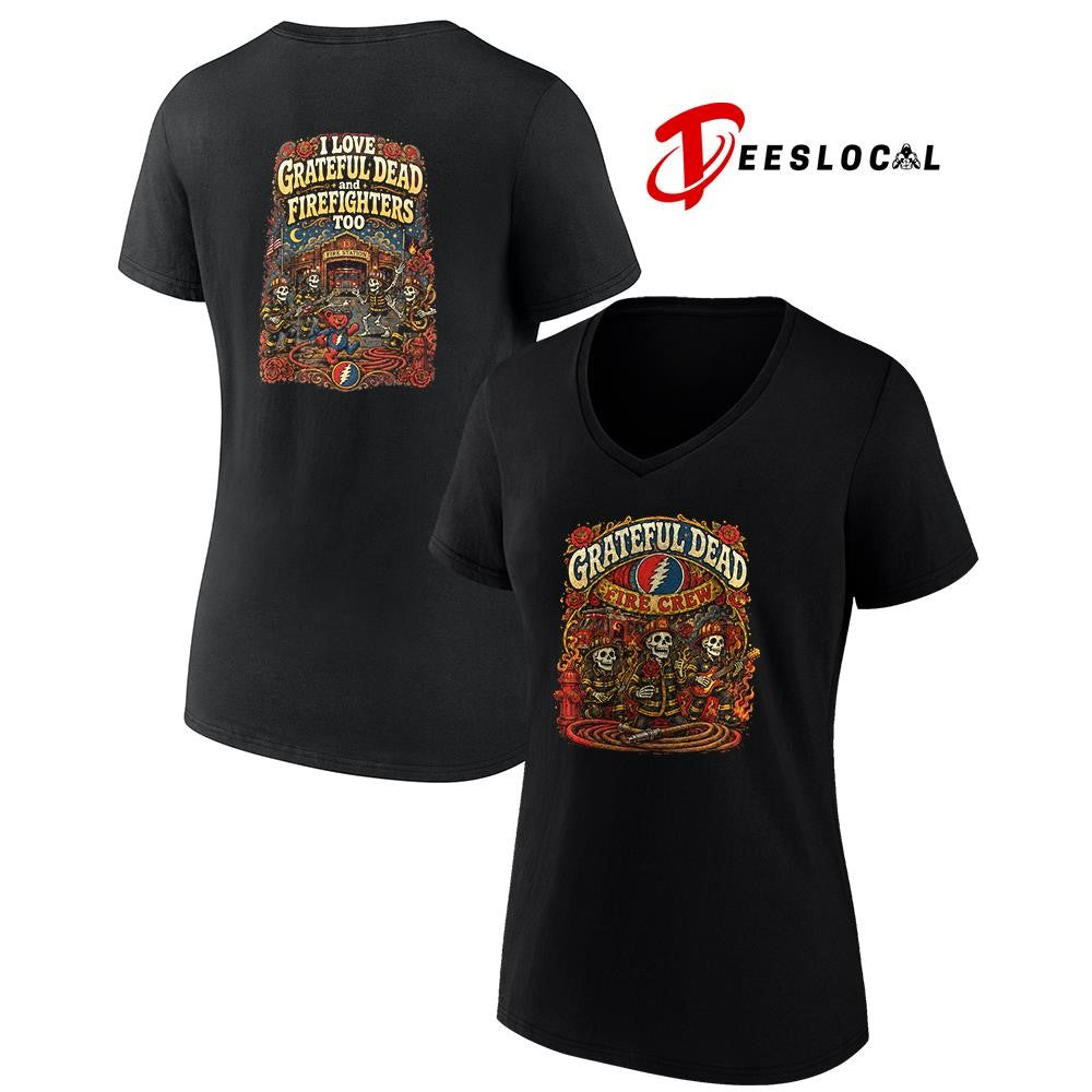 Grateful Dead fire crew graphic shirt