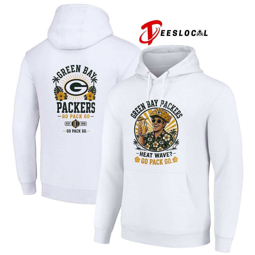 Green Bay Packers heat wave beach vibes mascot shirt
