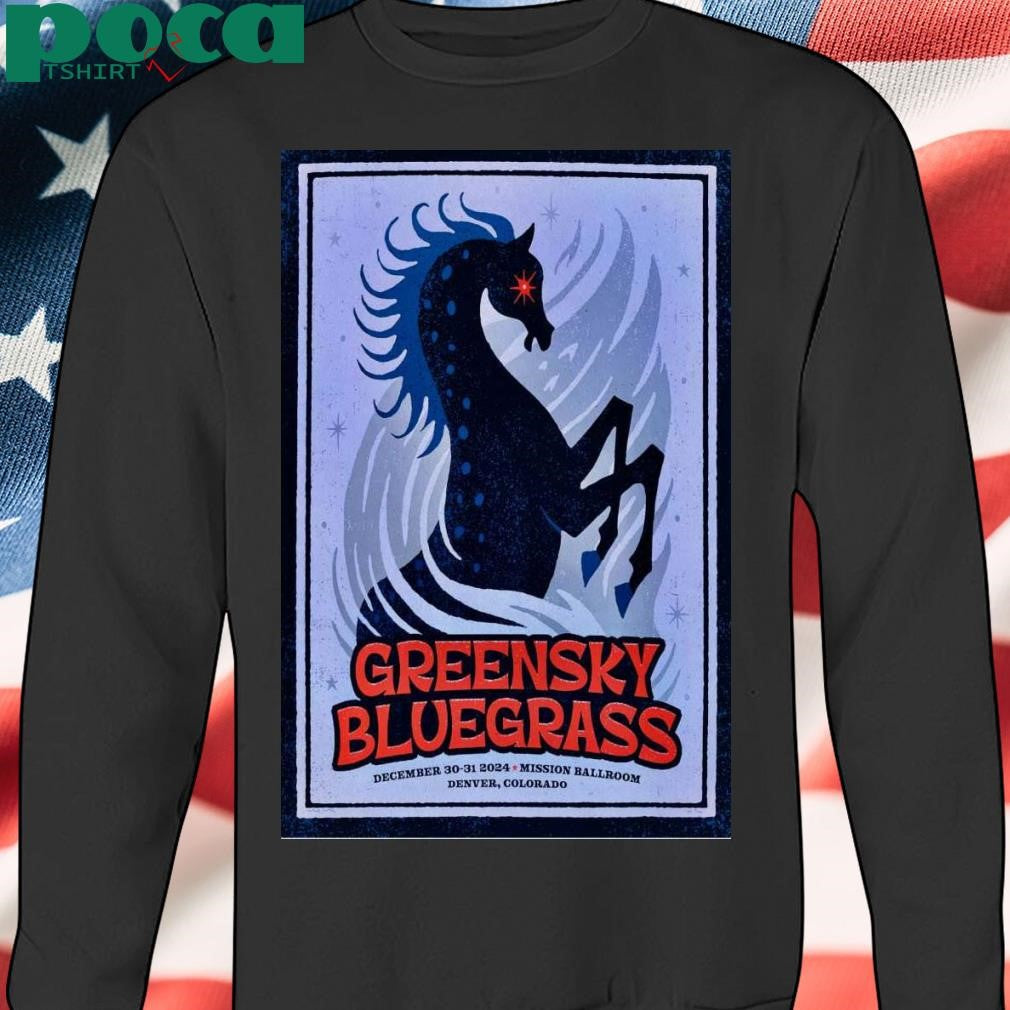 Greensky Bluegrass December 30-31 2024 Denver CO Poster shirt