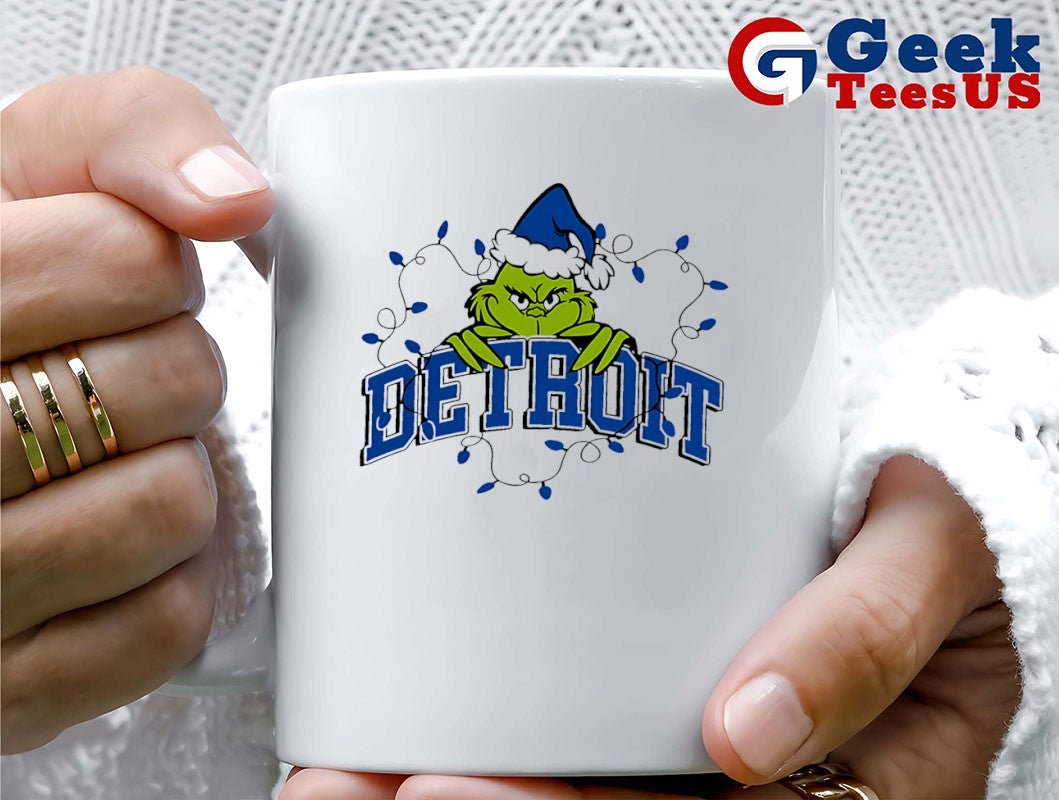 Grinch Detroit Lions Christmas Game Day shirt