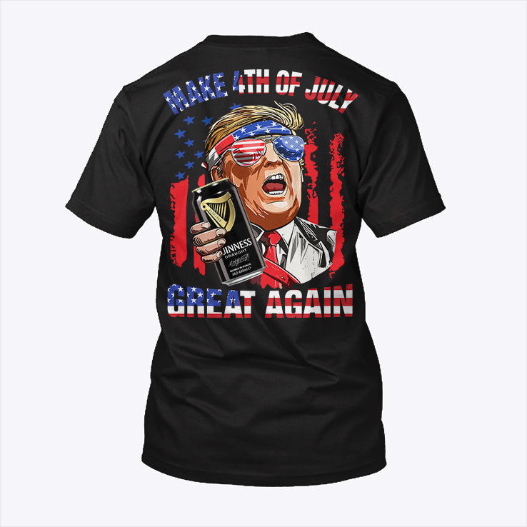 Guinness Trump Make 4th Of July Great Again T Shirt