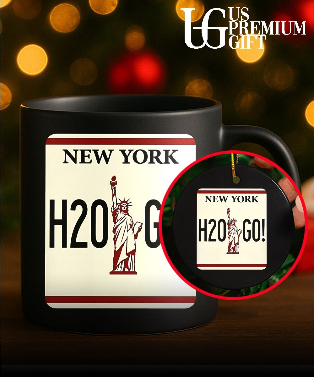 H2o Go License Plate New York shirt