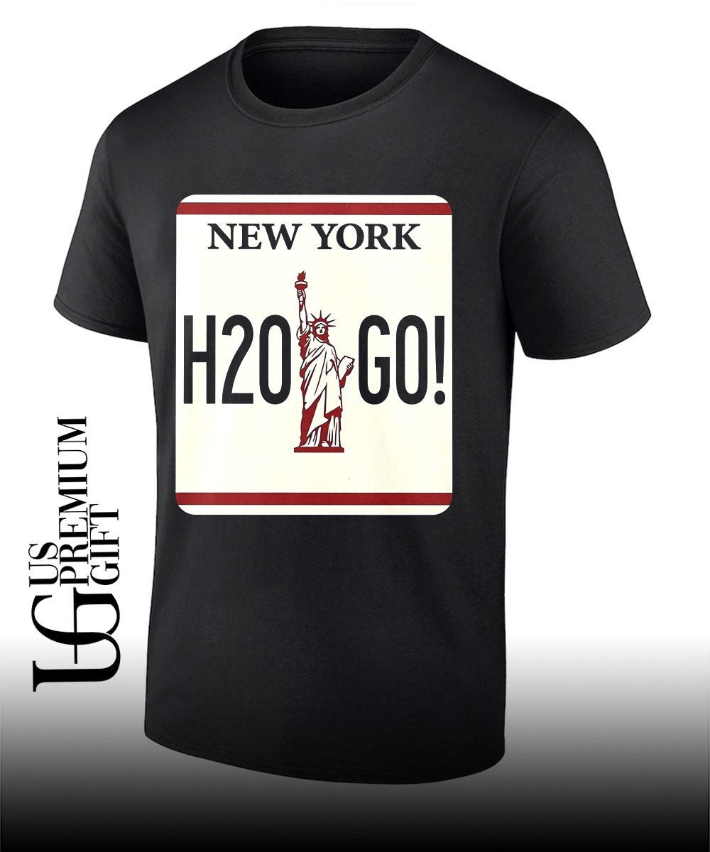 H2o Go License Plate New York shirt
