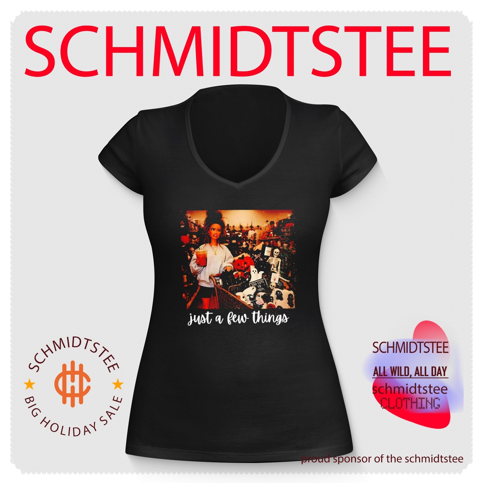 Halloween Doll Face Just a Few Things spooky season shirt