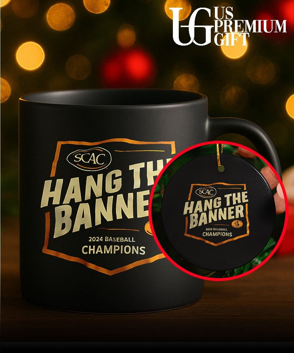 Hang the Banner 2024 baseball SCAC Champions shirt