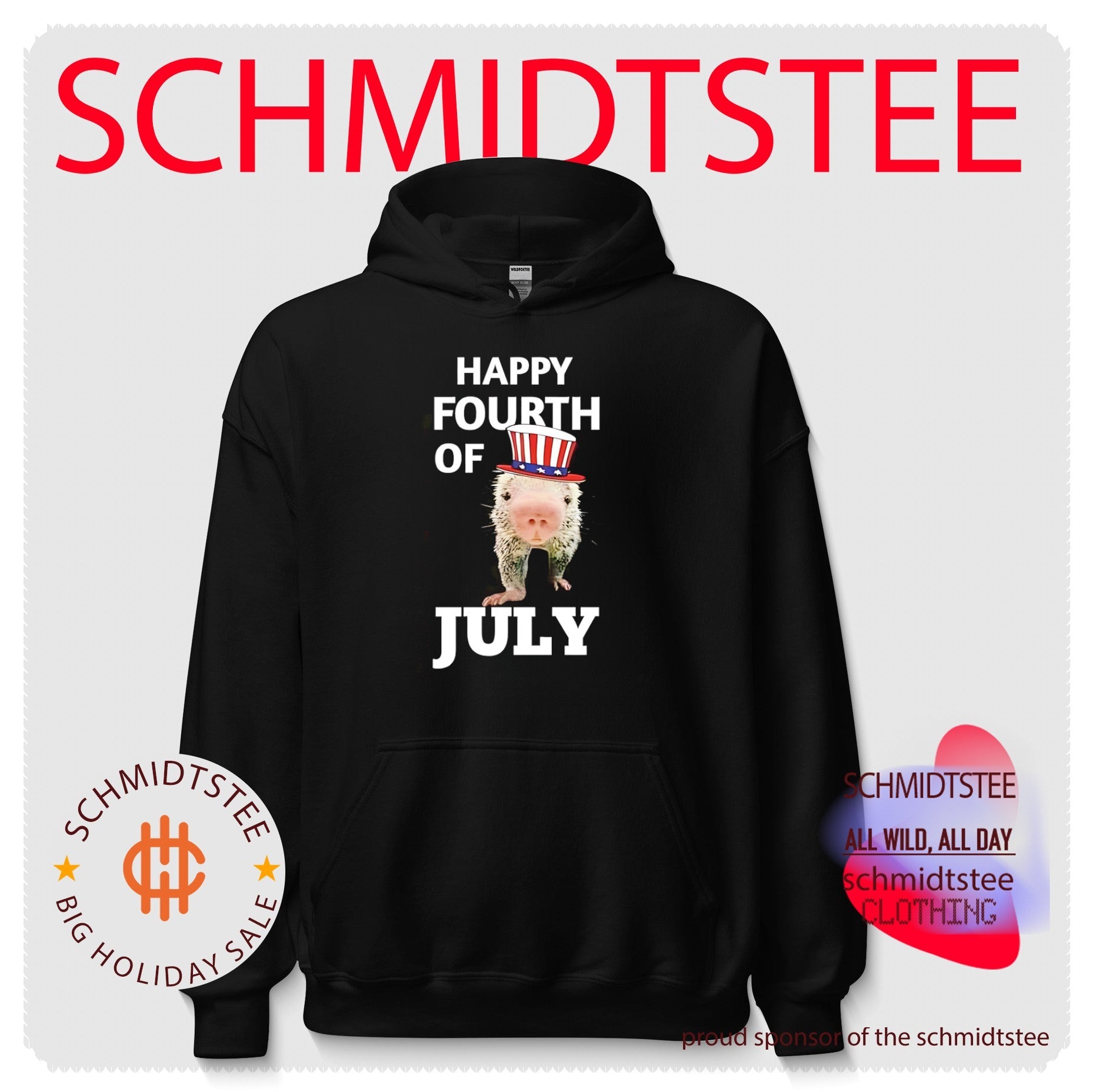 Happy fourth of July porcupine Rico shirt