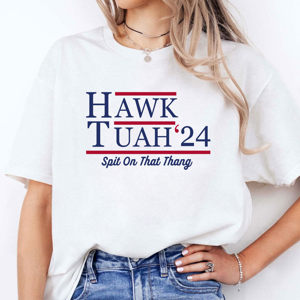 Hawk Tuah Shirt Hawk Tuah 2024 Spit On That Thang