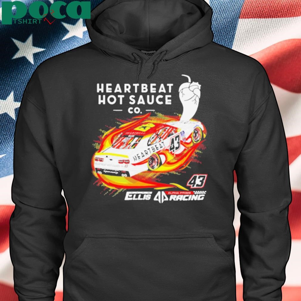 Heartbeat hot sauce Co Ryan Ellis racing shirt