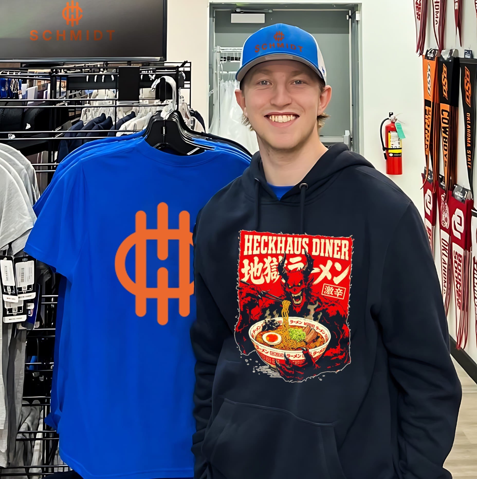 Heckhaus Diner Demon Eating Spicy Ramen shirt