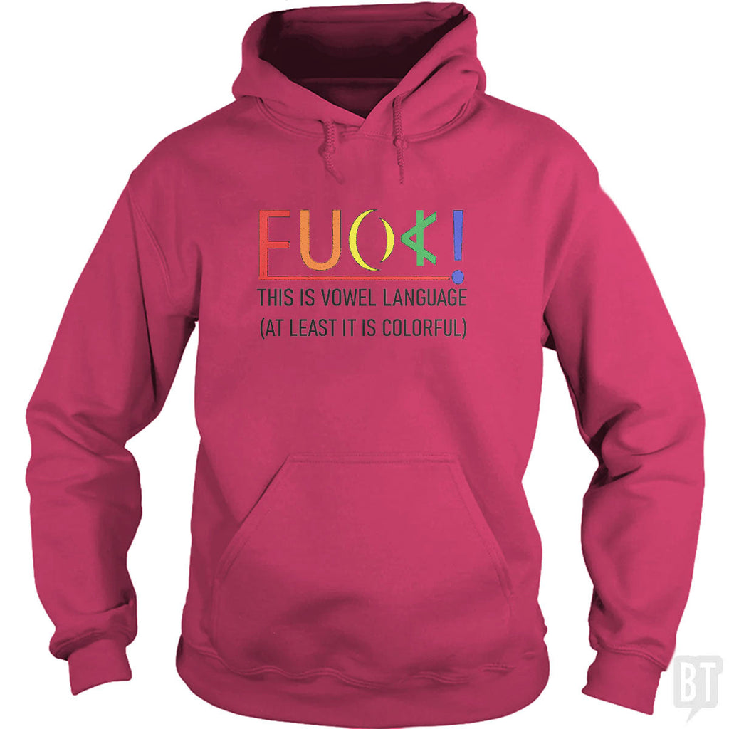 Colorful Language Hoodie