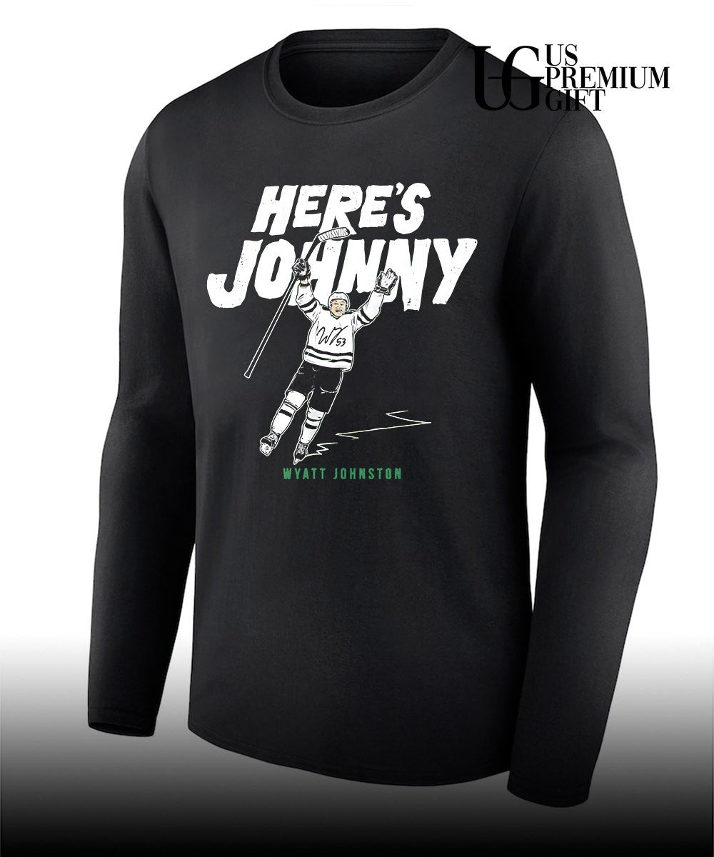 Here’s Johnny Wyatt Johnston Dallas Stars NHL signature shirt