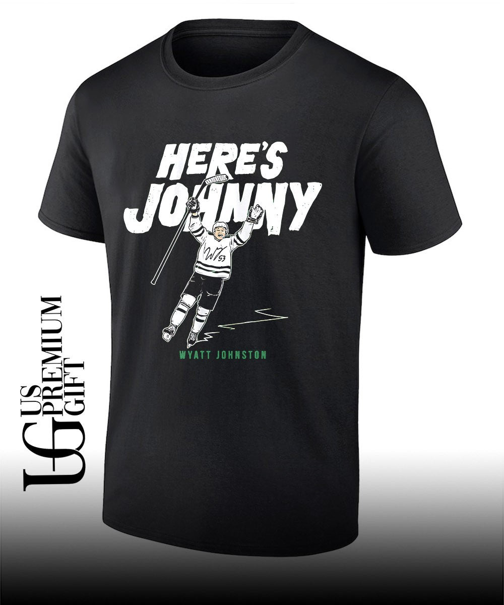 Here’s Johnny Wyatt Johnston Dallas Stars NHL signature shirt