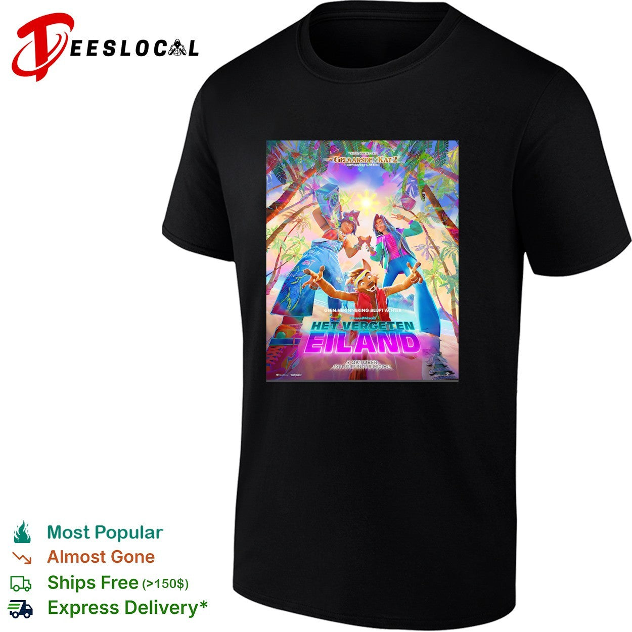 Het Vergeten Eiland movie poster shirt
