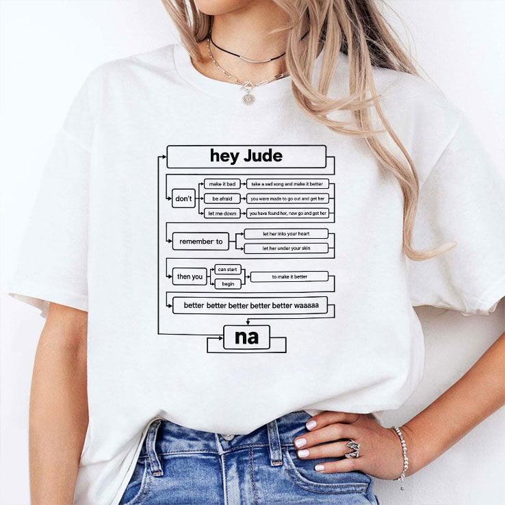 Hey Jude Don’t Make It Bad Na T Shirt
