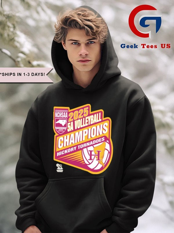 Hickory Tornadoes NCHSAA 5A Volleyball Champions 2025 T-shirt