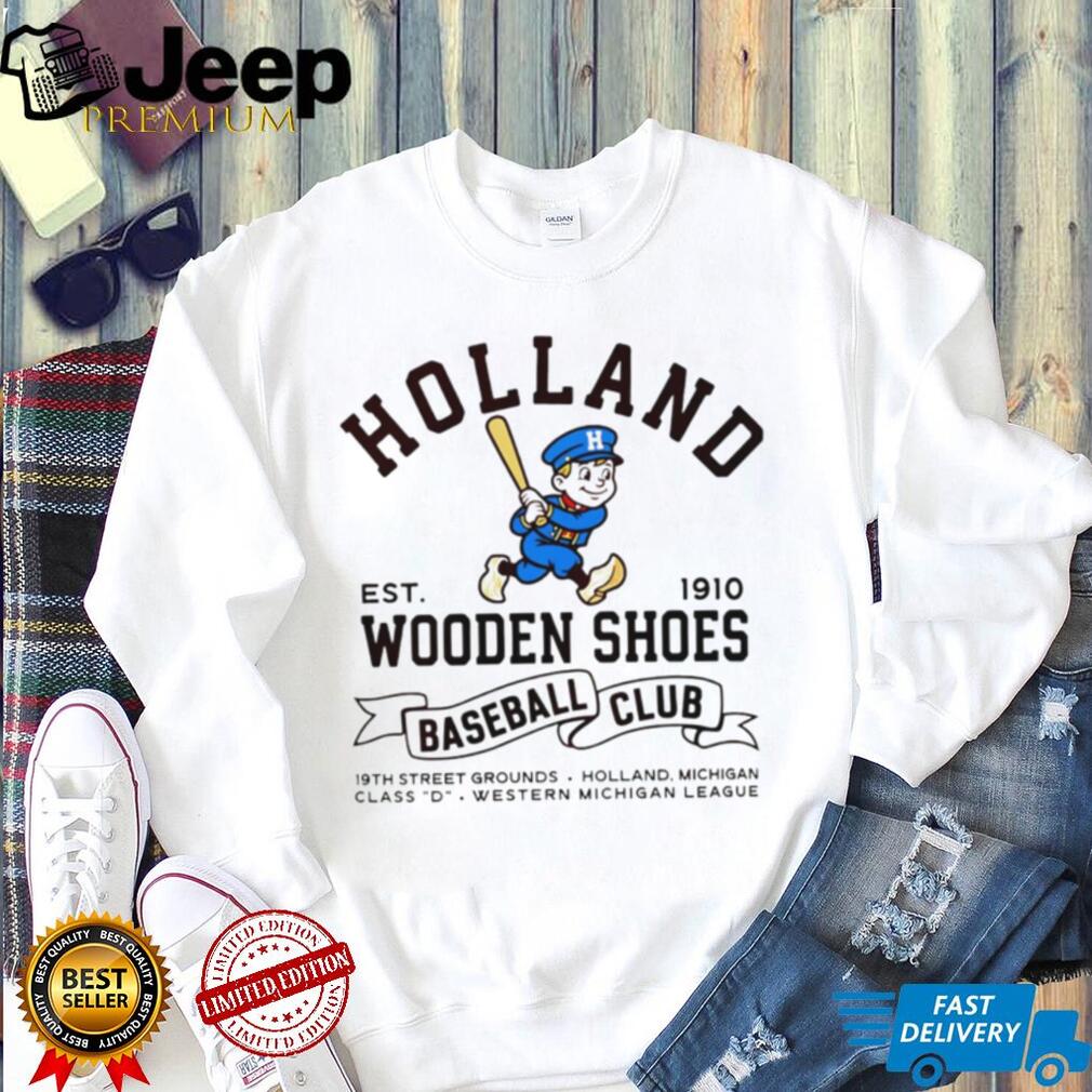 Holland Wooden Shoes Baseball Club Retro Michigan Sports Shirt