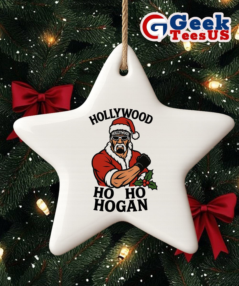 Hollywood ho ho Hogan Christmas Ornament