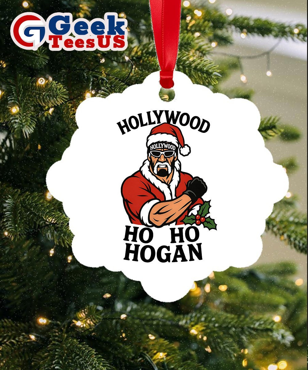 Hollywood ho ho Hogan Christmas Ornament