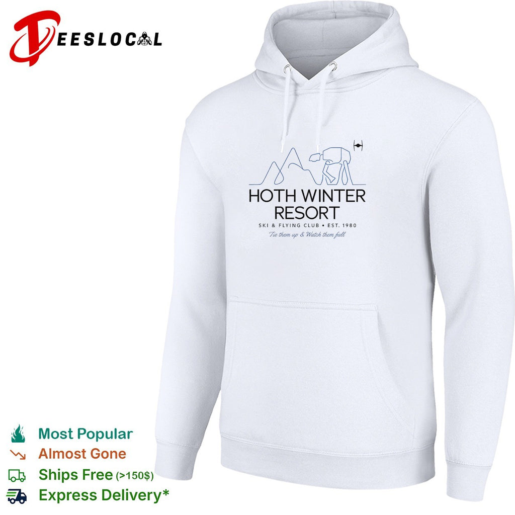 Hoth Winter Resort ski flying club poster shirt