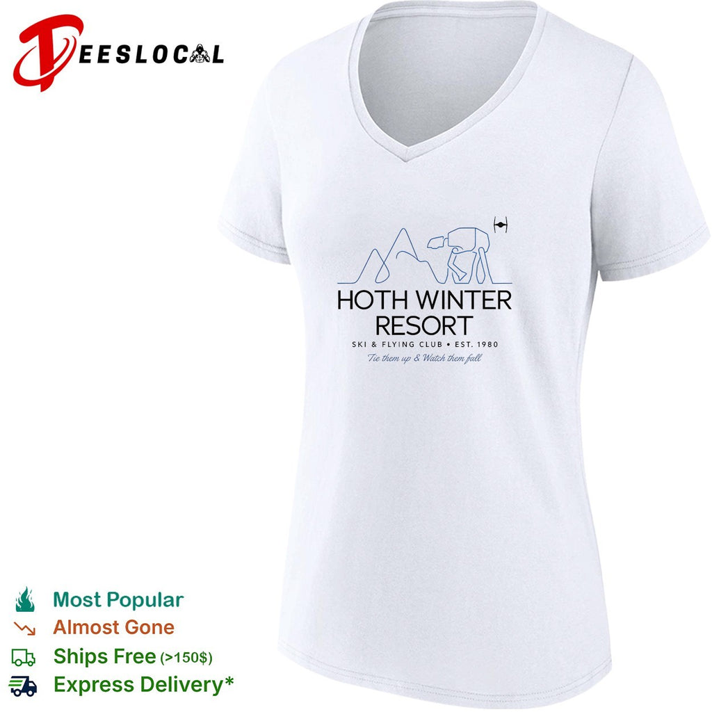 Hoth Winter Resort ski flying club poster shirt