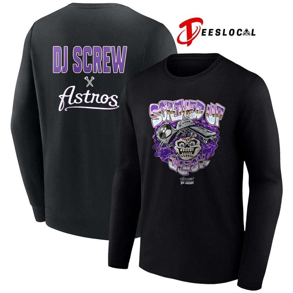Houston Astros x DJ Screw Screwed up click art shirt
