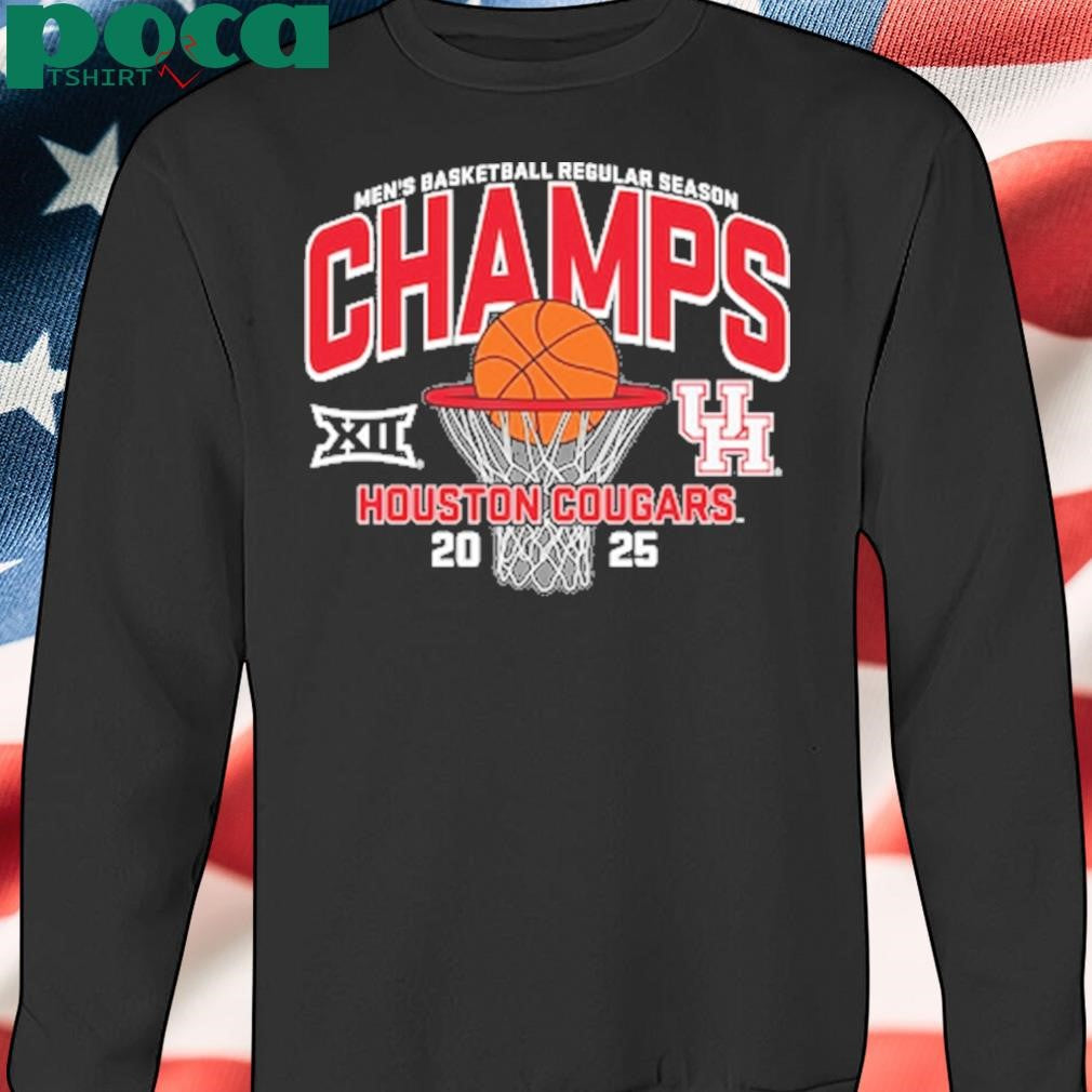 Houston Cougars 2025 Big 12 Men’s Basketball Regular Season Champions T-Shirt