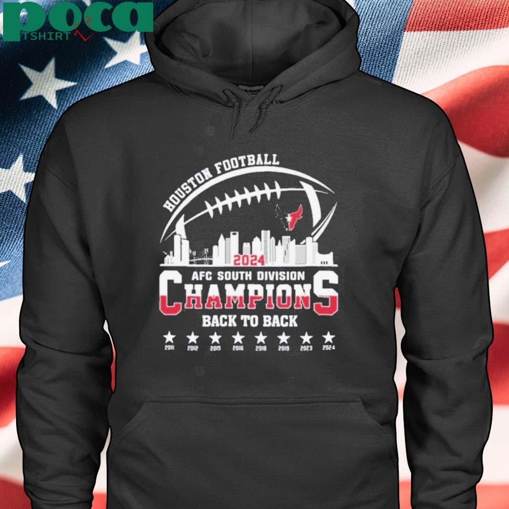 Houston Texans American Football AFC South Champions Back To Back 2011 2024 Skyline Shirt