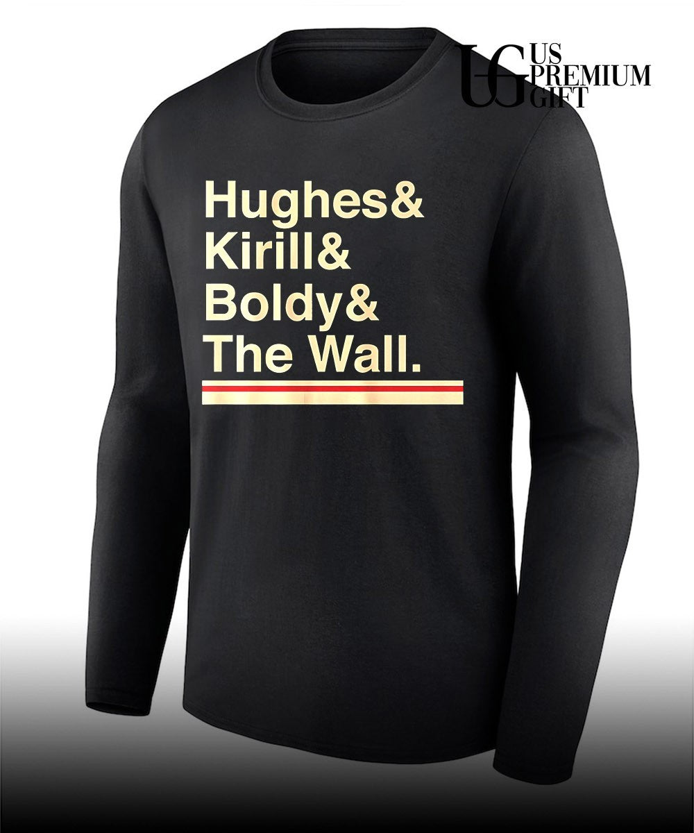 Hughes and Kirill and Boldy and The Wall Minnesota Wild Hockey Ampersand shirt